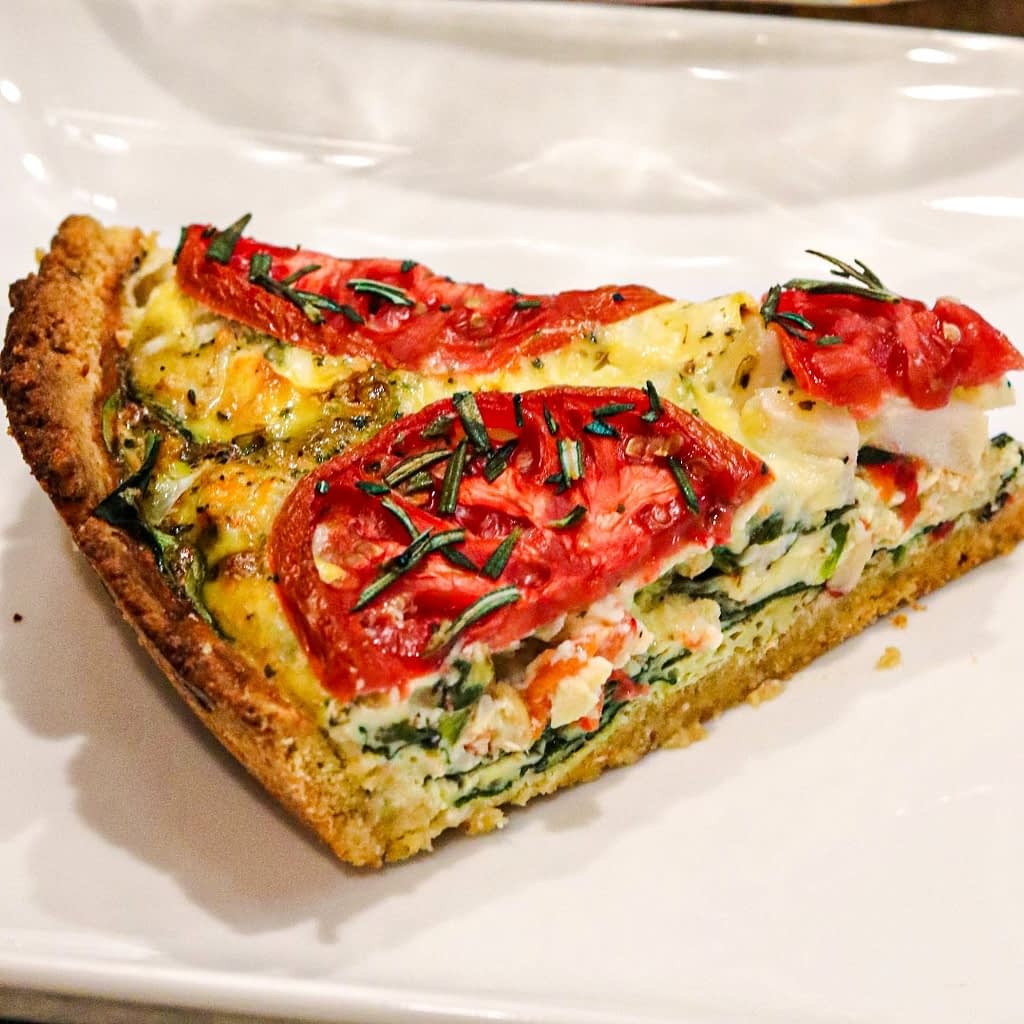 Tuscan Quiche Healthy Recipe - Clean Cooking with Caitlin