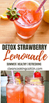 Strawberry lemonade in glasses