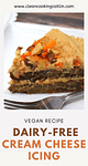 vegan carrot cake with cream cheese