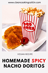 Pop corn with spicy nachos