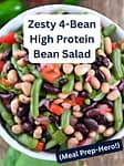 zesty four bean salad