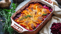 root vegetable gratin