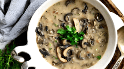 vegan mushroom wild rice