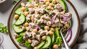tuna chickpea salad