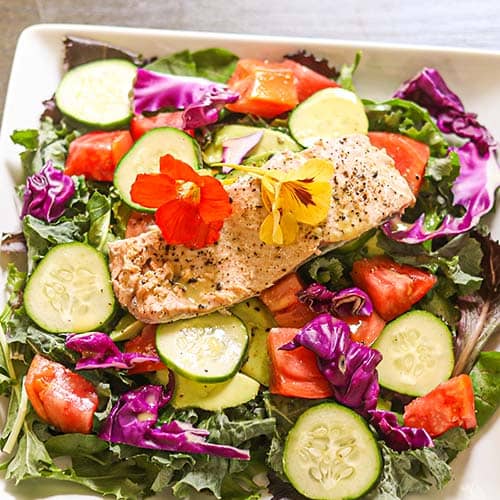 cold summer salad kale salad