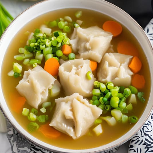 vegan chicken and dumplings with soy curls