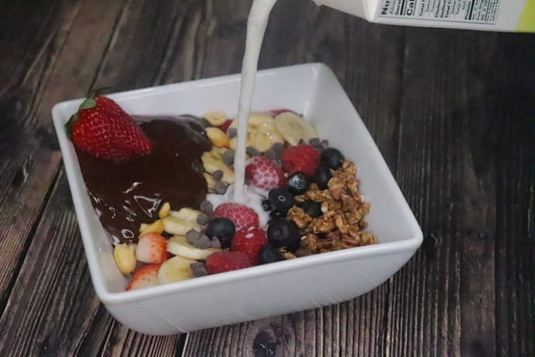 Whipped Coffee Cocoa Bowl with Coconut Milk