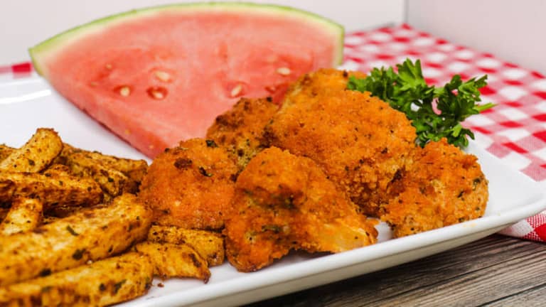 Air Fryer Crispy Buffalo Cauliflower Clean Cooking With Caitlin