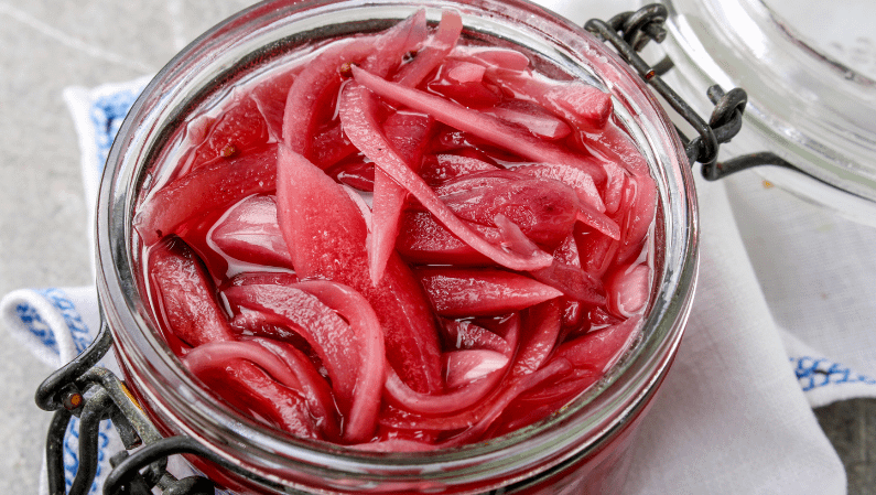 sugar-free pickled red onions