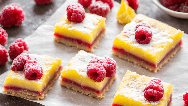 raspberry lemon bars