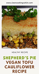 a piece of vegan shepherd's pie