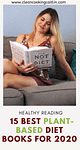 Caitlin with plant-based diet book