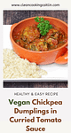 three chickpea dumplings with rice