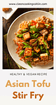 the plate of asian stir fry