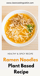 a plate of ramen noodles soup