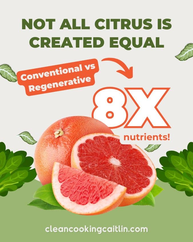 Not all citrus is created equal. This grapefruit has 8x the nutritional value than its conventional counterpart