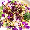 pear broccoli salad with tart cherries