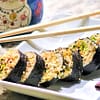 healthy sushi with brown rice