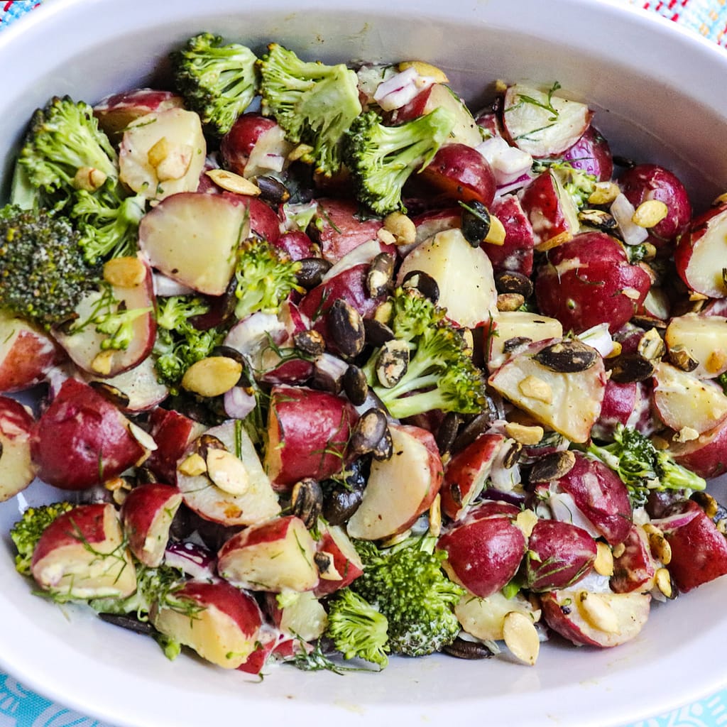 Vegan Red Potato Broccoli Salad