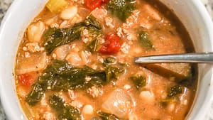 Turkey Kale Soup – high protein, low carb recipe! 🥦