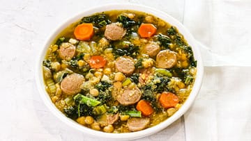 Tuscan kale and sausage soup