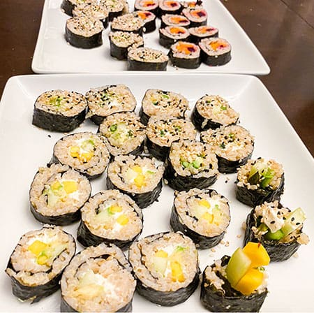 Homemade Sushi (with brown rice) - 100 Days of Real Food