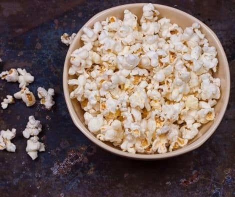 popcorn portioned in a bowl