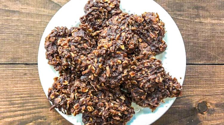 chocolate peanut butter no bake cookies