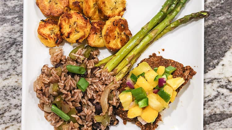 Jamaican Almond Crusted Cod