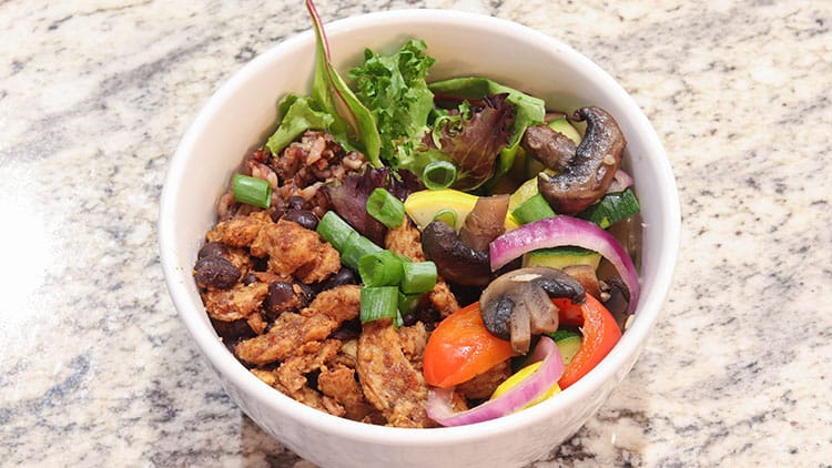 Chili Lime Soy Curl Fajita Bowls