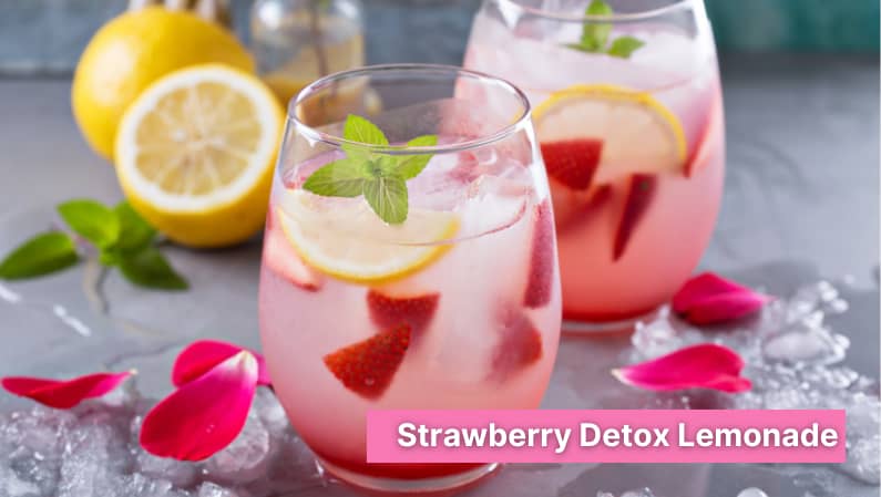 strawberry detox lemonade