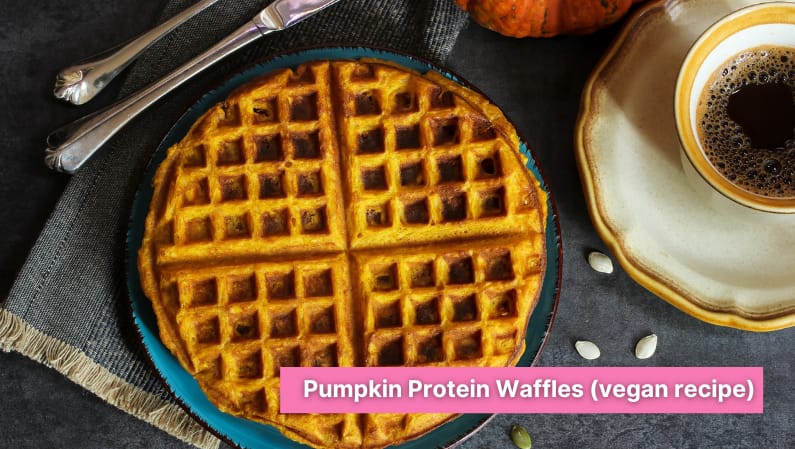 pumpkin protein waffles