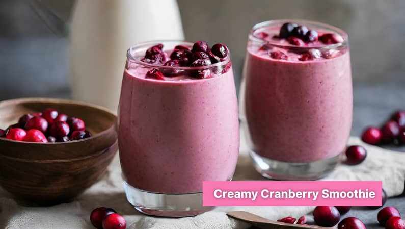 Creamy Vegan Cranberry Smoothie – (UTI prevention, healing recipe) 💗