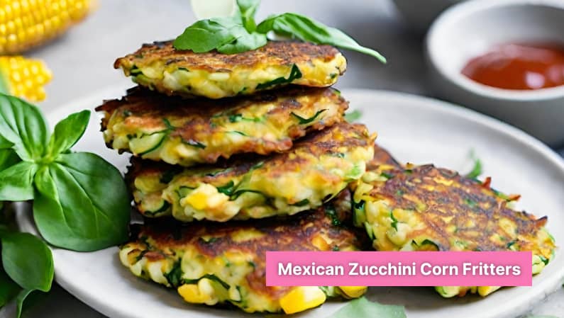 Mexican Zucchini Corn Fritters (vegan recipe)